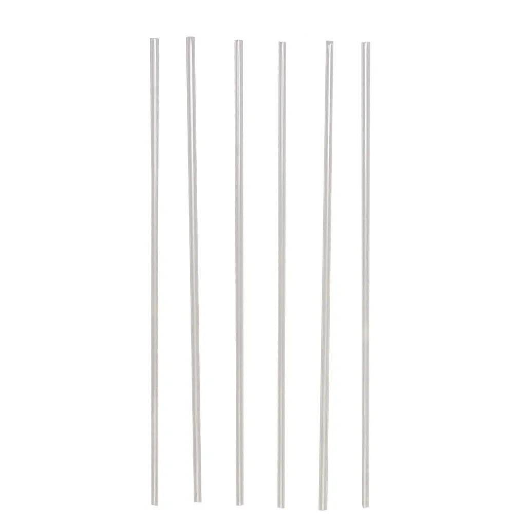 Трубочки для коктейля без изгиба прозрачные, диаметр 4 мм, 26см 1000шт