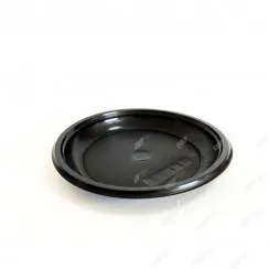 Тарелка пластик. d16,5см десертная черная ПП