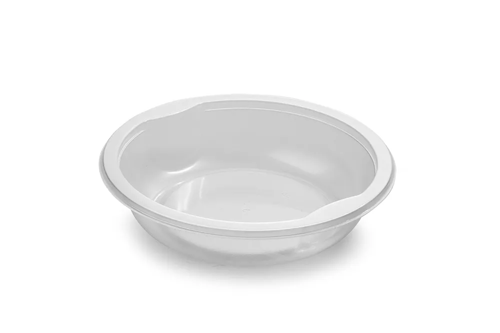 Миска под запайку пластиковая круглая d150 мм, 350 мл прозрачная
