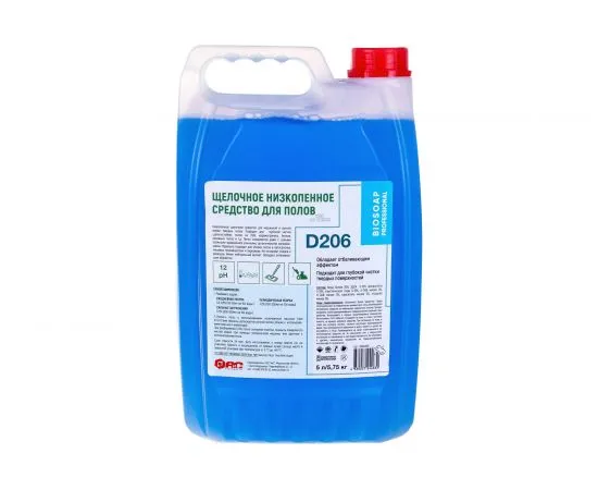 Средство щелочное для мытья полов Biosoap D206 5 л (артикул производителя 9060395)