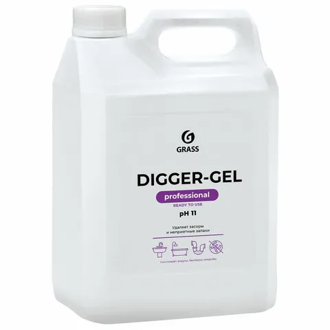 Средство для устранения засоров GRASS Digger-gel Professional 5,3 кг (артикул производителя 125206)