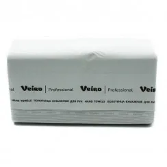 Бумажные полотенца листовые VEIRO Professional Comfort Z сложения 2 слойные белые 200 листов (артикул производителя KZ202)