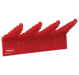 Настенный держатель VIKAN для инвентаря 240 мм красный  арт. 06154