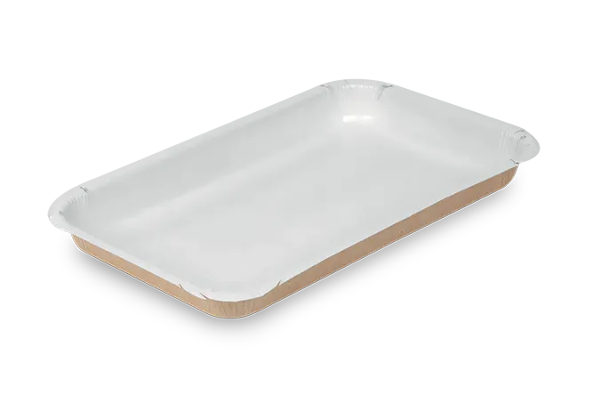 Лоток бумажный универсальный для снеков OSQ PLATTER 400 243х153х18 мм белый