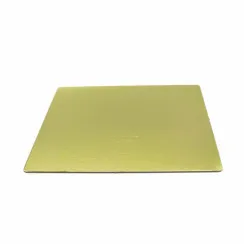 Подложка картон квадратная 220х220мм 1,5мм золото/жемчуг