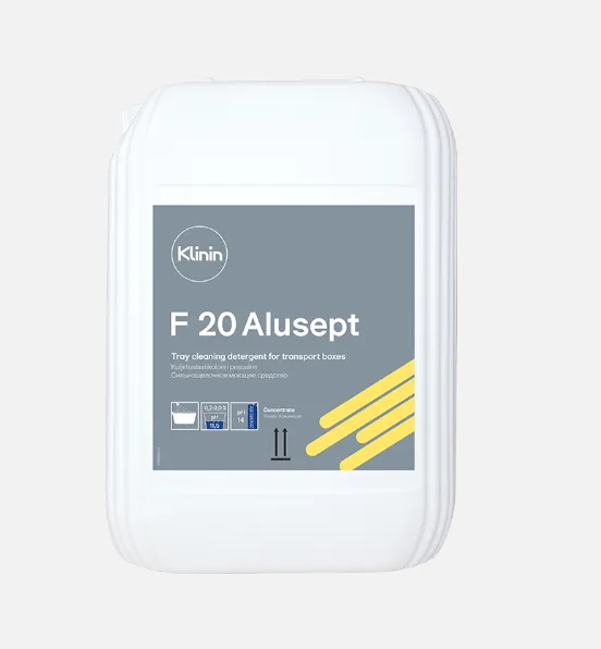 Средство сильнощелочное для пищевых производств Klinin F 20 Alusept хлорное 10 л (артикул производителя 205104)