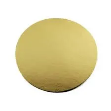 Картонная подложка круглая d30 см золото