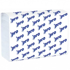 Бумажные полотенца листовые PROtissue Z сложения 2 слойные белые 190 листов (артикул производителя C443)