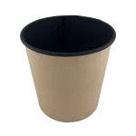 Бумажный контейнер круглый Round Bowl 500мл черный