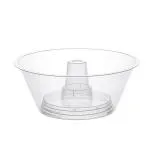 Тарелка для снеков на стакан d16,5см прозрачная ПП 