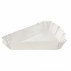Бумажные тарталетки 102х102х78х22 мм треугольные белые