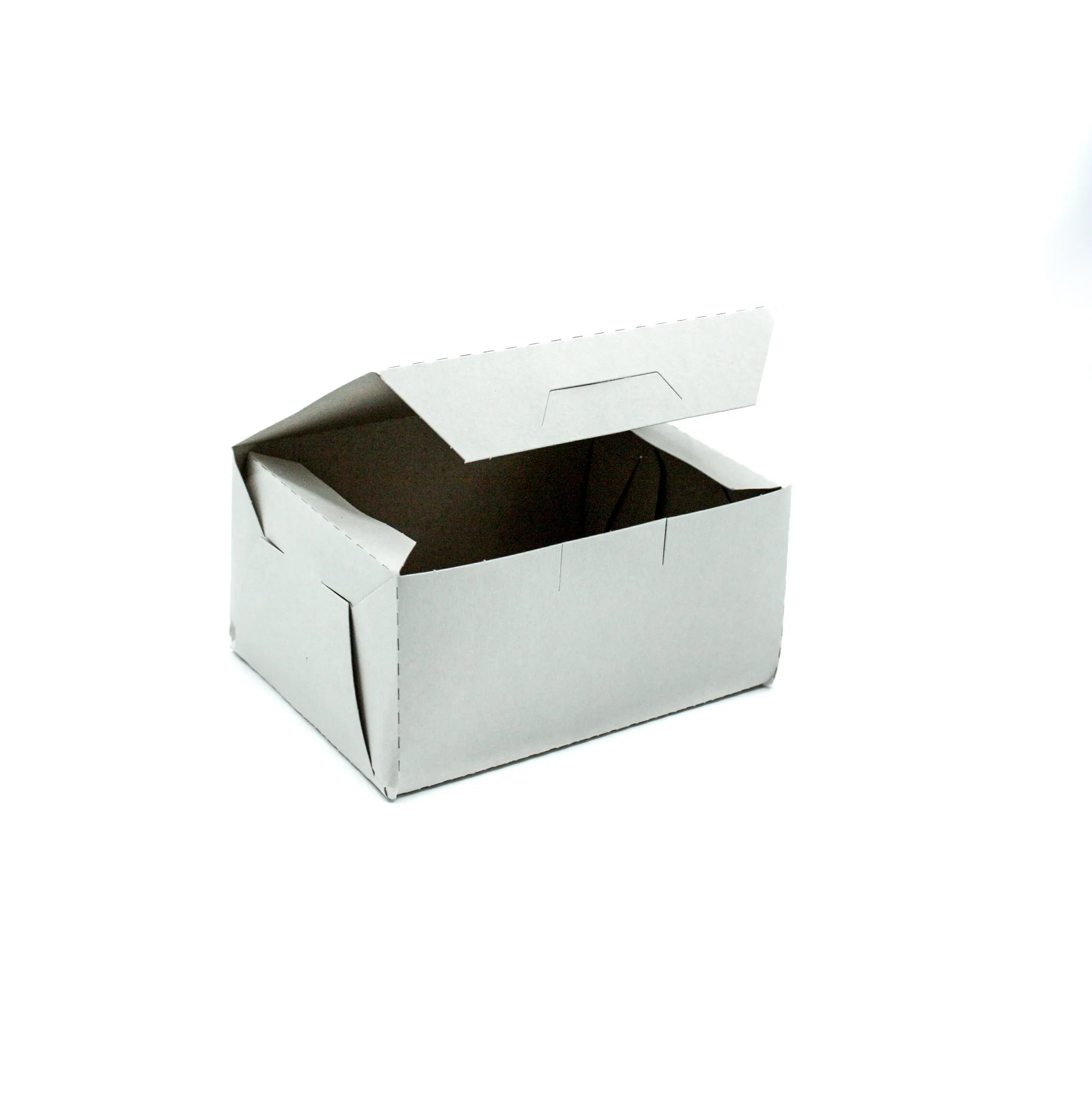 Коробка для пирожных 135х110х65 мм картон белая