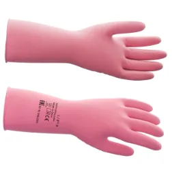 Перчатки резиновые HQ Profline M красные