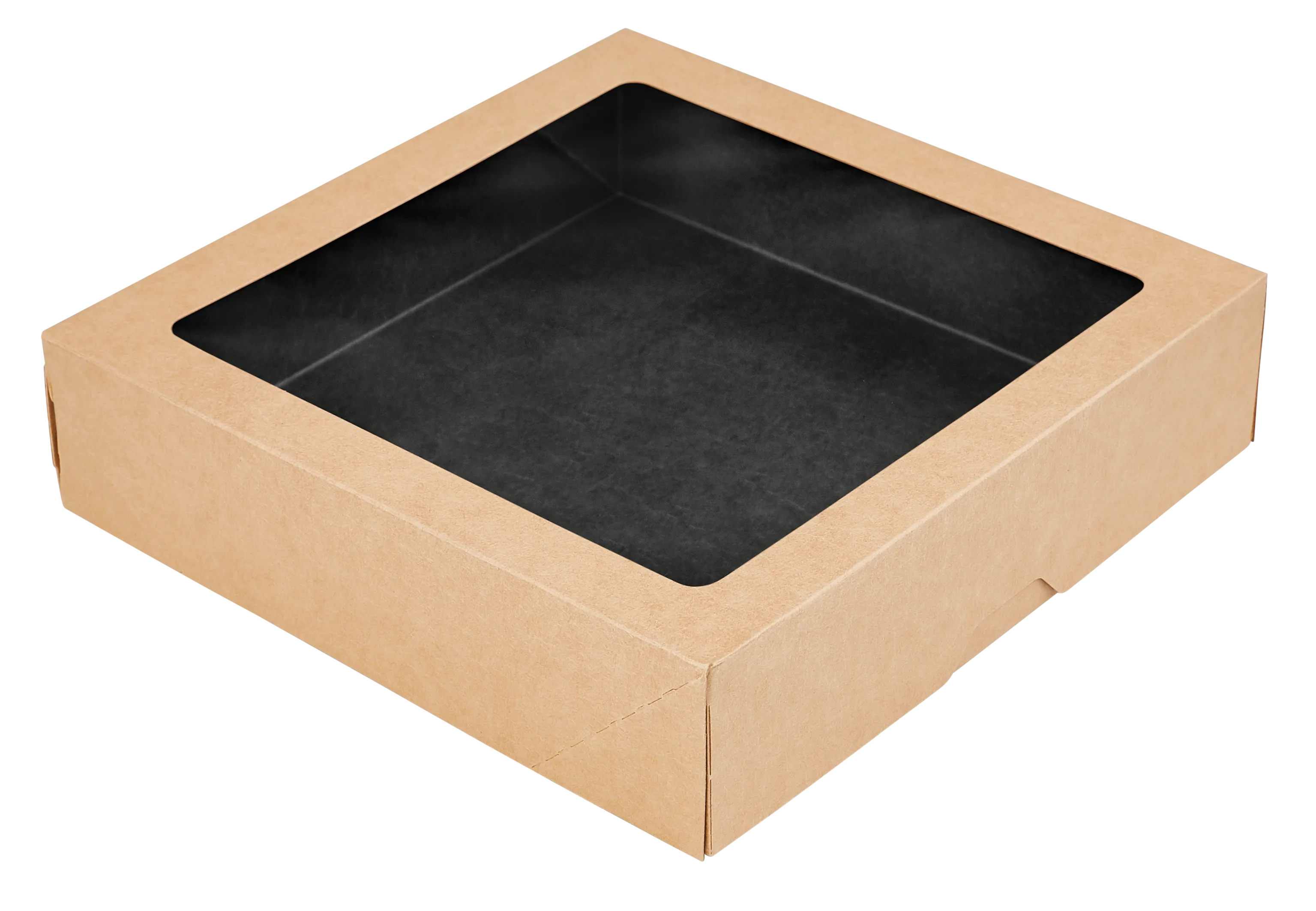 Контейнер бумажный OneBox 1500мл (200х200х48) черный