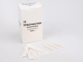 Зубочистки бамбуковые в индивидуальной бумажной упаковке Ben Fatto, 1000 шт