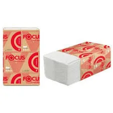 Салфетки бумажные для диспенсера Focus Premium 2 слойные белые V сложения 200 листов (артикул производителя 5049941)
