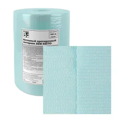 Нетканый протирочный материал в рулоне бирюзовый 31х32см 500л КРЕП 70гр/м Ben Fatto