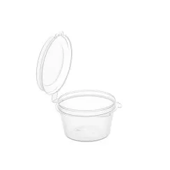 Соусник с крышкой 30мл прозрачный с упорами под пальцы