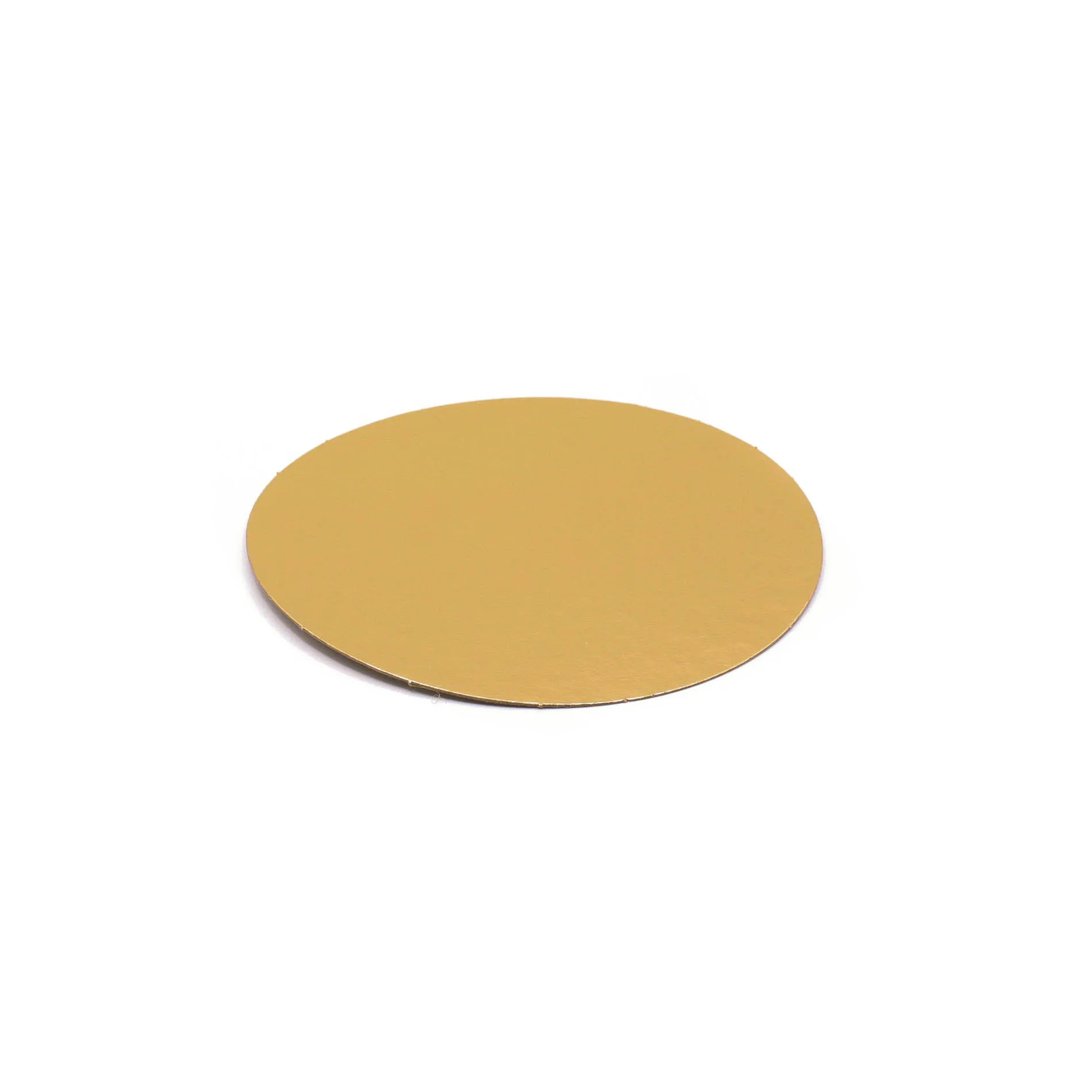 Подложка картон круглая d18см 0,8мм золото 
