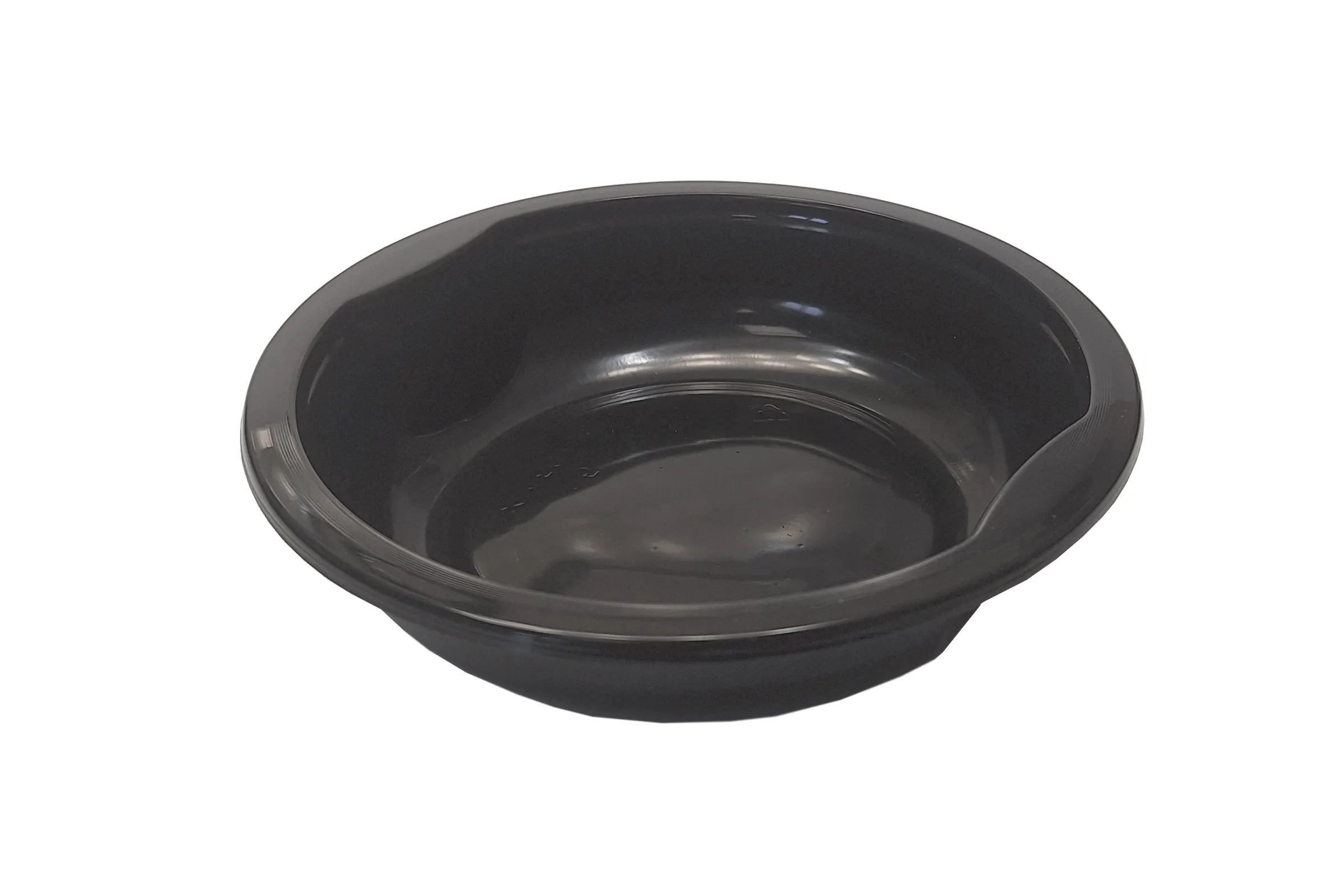 Миска под запайку пластиковая круглая d150 мм, 350 мл черная