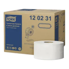 Туалетная бумага в рулоне TORK Advanced T2 2 слойная белая 170 м (артикул производителя 120231)