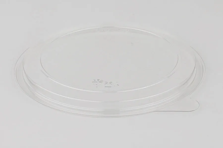 Крышка для контейнера пластиковая круглая d131-133 мм прозрачная Стиролпласт