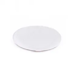 Тарелка бумажная круглая d17см белая мелованная