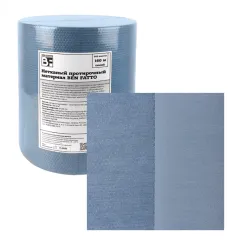 Нетканый протирочный материал в рулоне синий 31х32см 500л СОТЫ 110гр/м Ben Fatto