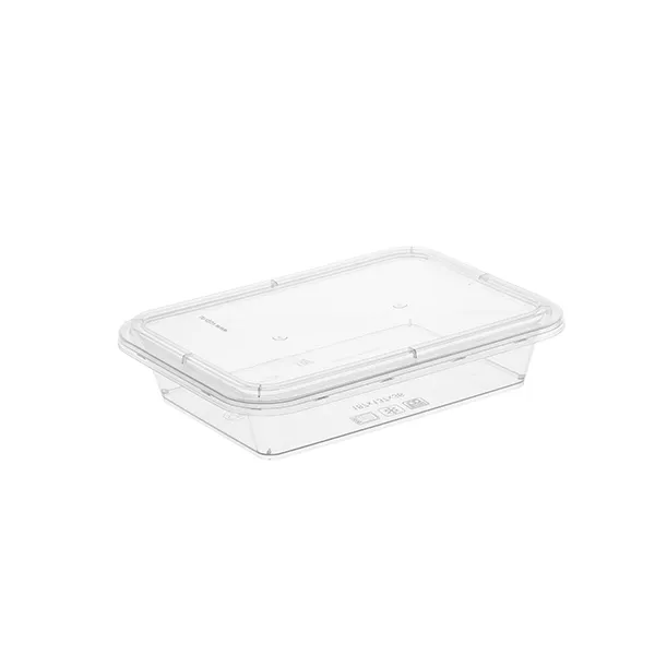 Контейнер под запайку пластиковый прямоугольный 187х137х36 мм, 570 мл прозрачный