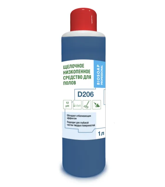 Средство щелочное для мытья полов Biosoap D206 1 л (артикул производителя 9060301)