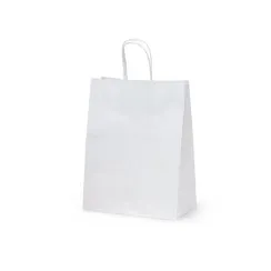 Пакет бумажный 320х200х370мм белый с кручеными ручками