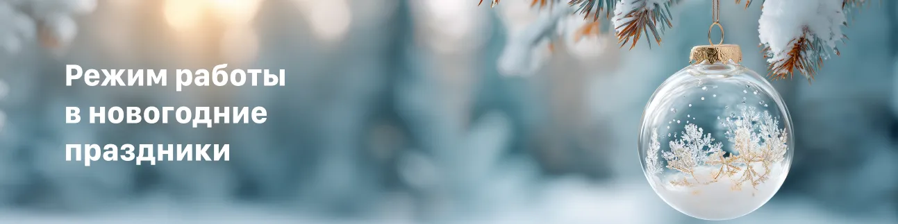 Баннер Режим работы в Новый год 2025