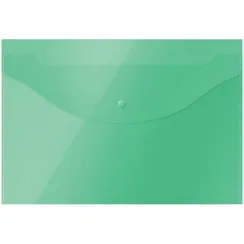 Папка-конверт на кнопке А4, 120мкм, цвет в ассортименте