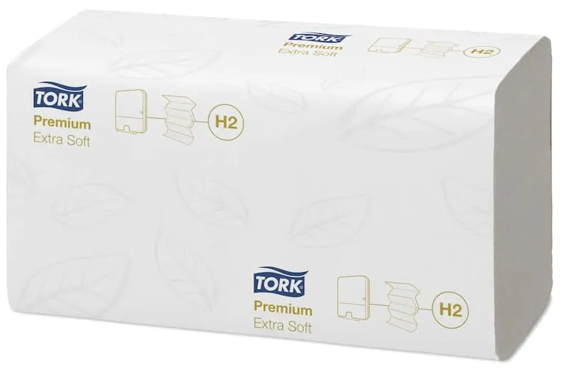 Бумажные полотенца листовые TORK Xpress Multifold Premium М сложения 2 слойные белые 100 листов (артикул производителя 100297)