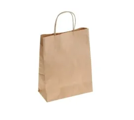 Пакет бумажный 260х150х350мм крафт с кручеными ручками