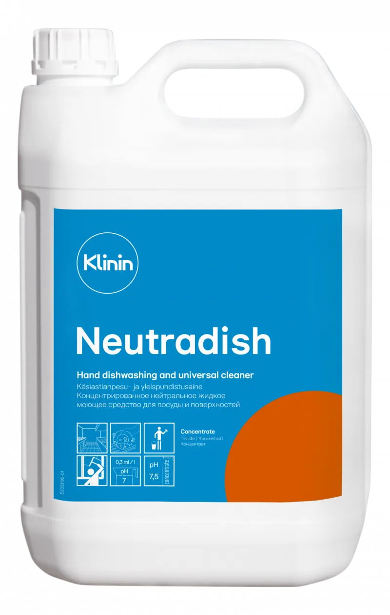 Средство для ручной мойки посуды Klinin C1 Neutradish 5 л (артикул производителя 205040)