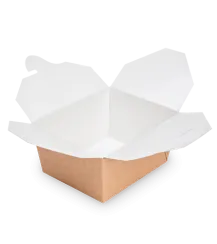 Бумажный контейнер чайна бокс 166х132х53 м 900 мл крафт (OSQ) ECO FOLD BOX