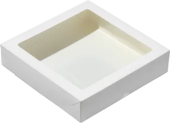 Контейнер бумажный с окном OSQ TABOX 1500 PRO (200х200х45) белый