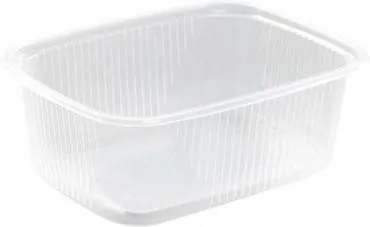 Контейнер пластиковый прямоугольный 108х82х39 мм, 200 мл прозрачный