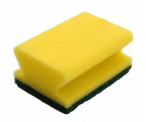 Губка желтая с зеленым абразивом 60х95х45 мм TASKI (артикул производителя 7515483)