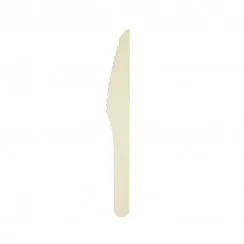 Нож одноразовый столовый деревянный 16 см BIO 