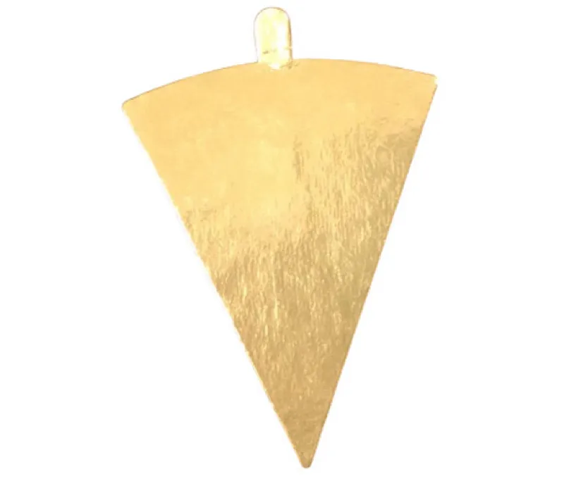 Подложка картон треугольная с ручкой 120х90мм 0,8мм золото