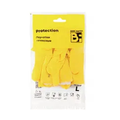 Перчатки резиновые Ben Fatto Protection L желтые 