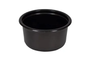 Контейнер пластиковый круглый d115 мм, 350 мл черный Д-Полимер