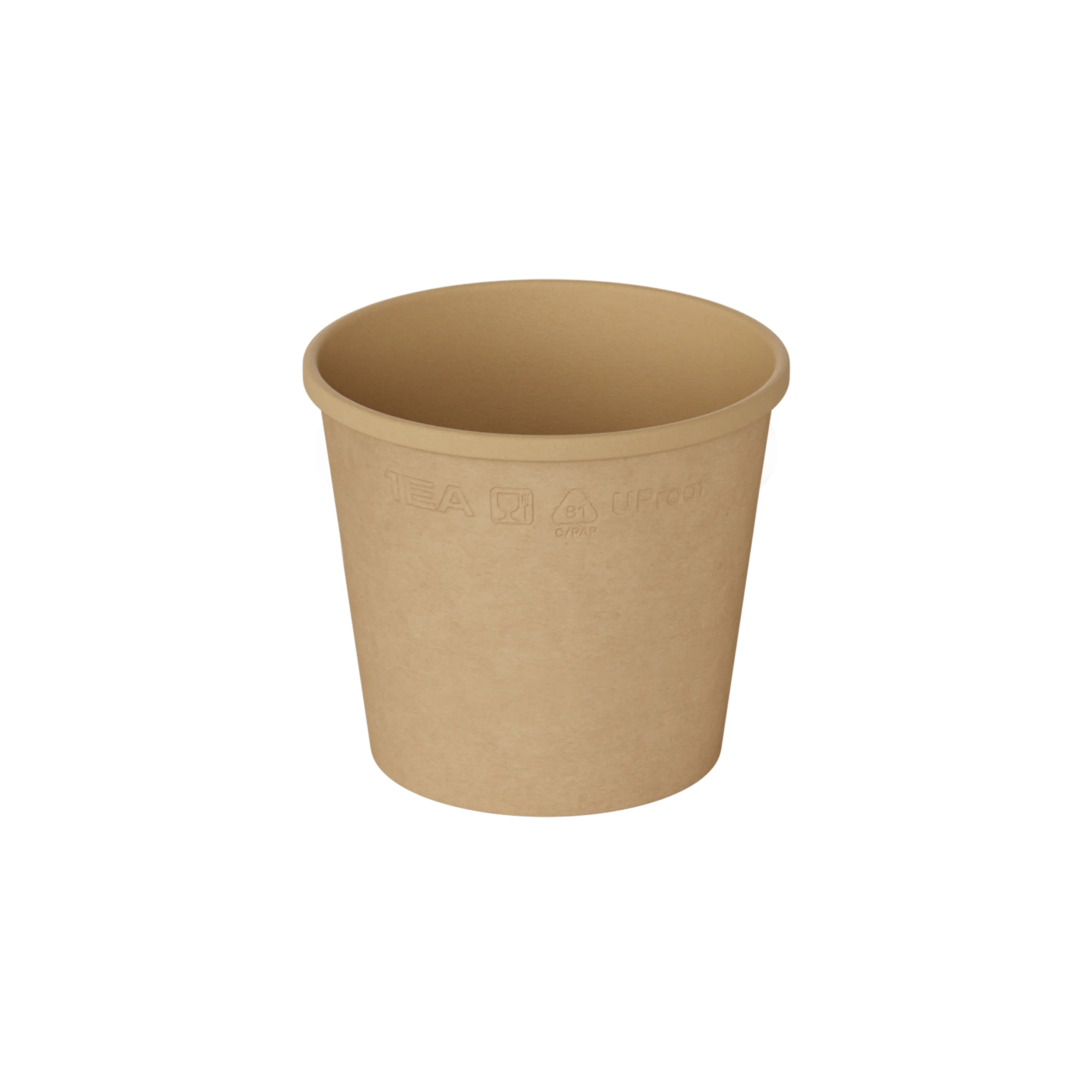 Контейнер круглый бумажный 450мл крафт D102мм