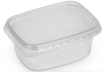 Контейнер пластиковый прямоугольный 108х82х44 мм, 250 мл прозрачный