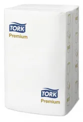 Салфетки бумажные для диспенсера TORK N12 JustOne Premium двухслойные белые 200 листов (артикул производителя 477687)