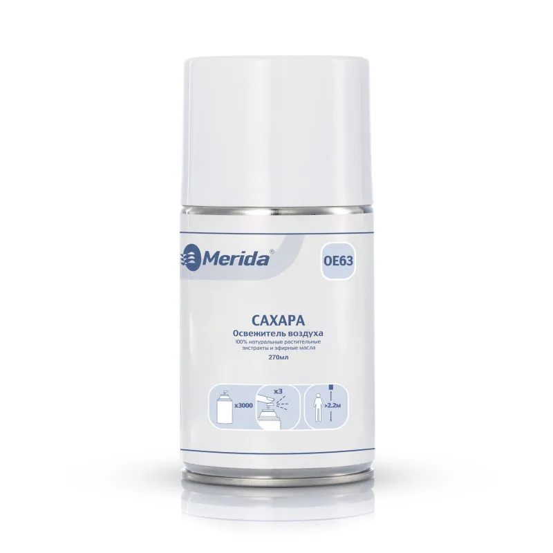 Освежитель воздуха аэрозольный Merida Сахара 270 мл сменный картридж арт. OE63