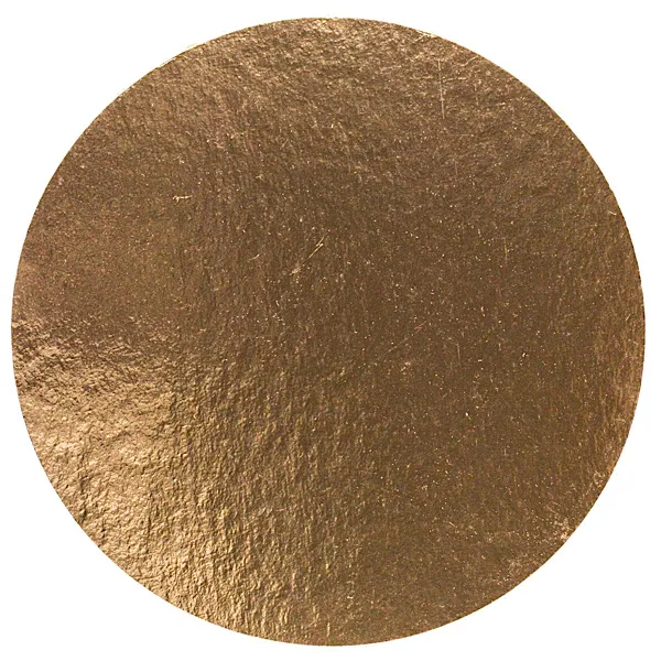 Подложка картон круглая d22см 0,8мм золото 