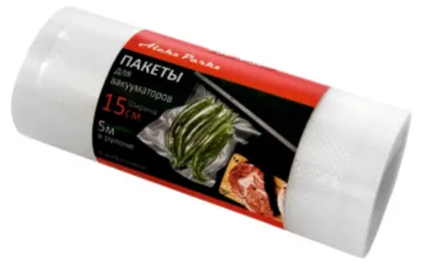Вакуумный пакет для вакууматора ПА/ПЕ 250х5000мм в рулоне 75/95 мкм
